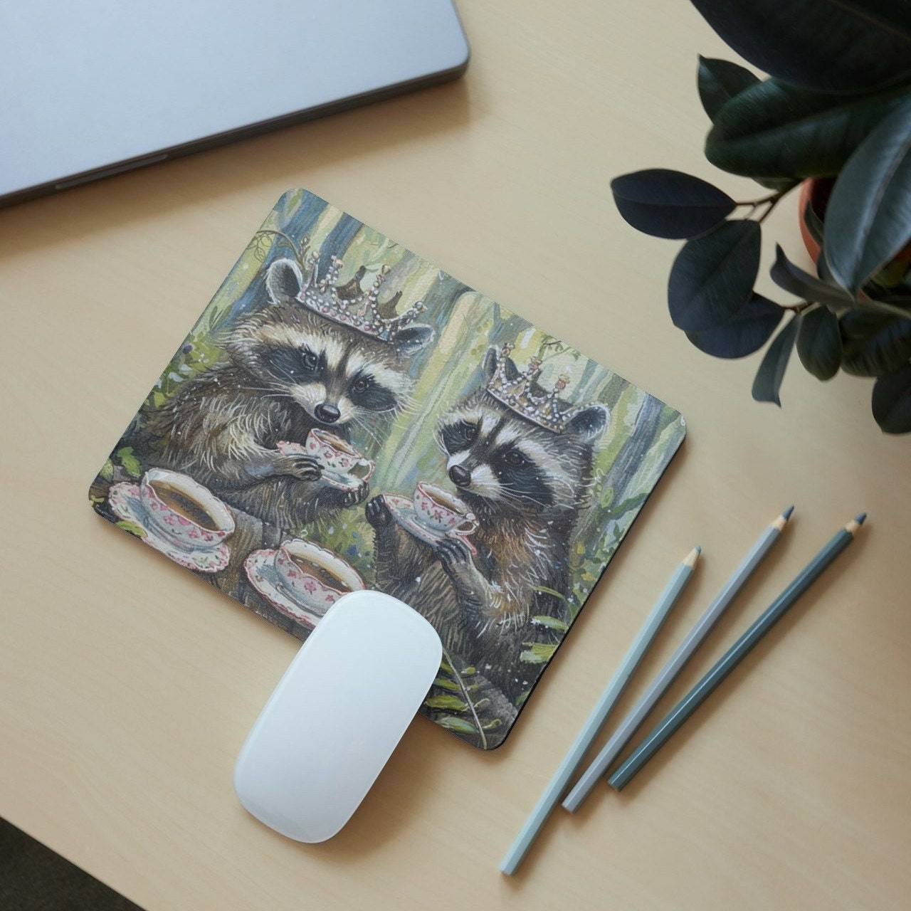 Raccoon Mouse Pad (rectangle) - 9