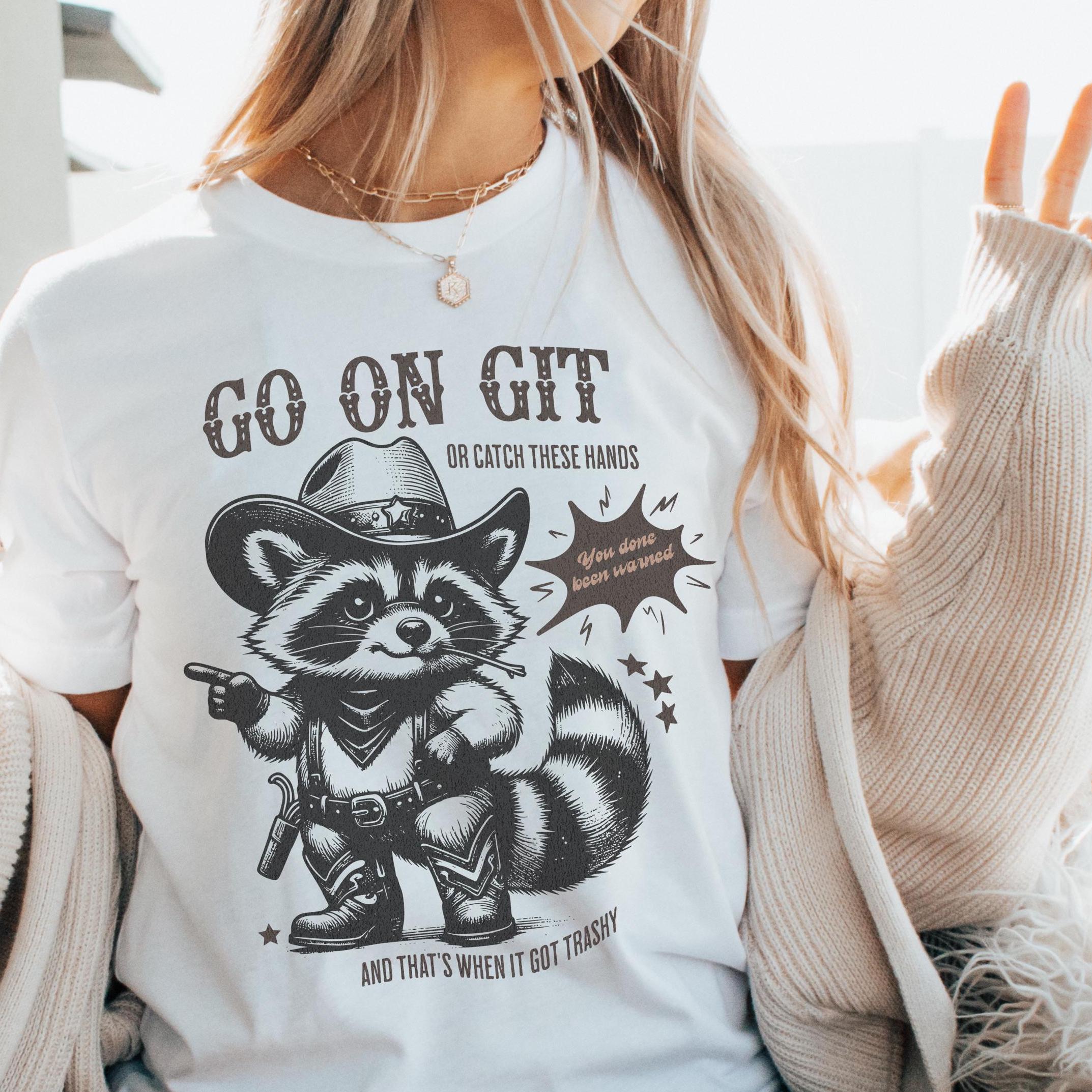 Raccoon Tee, Unisex Jersey Short Sleeve T-shirt, Trashy Cowboy