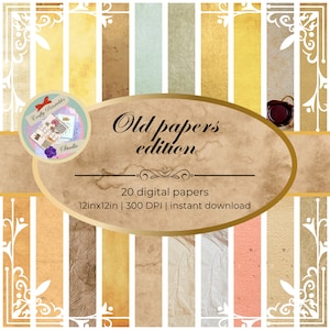 Textured digital paper old paper | vintage paper, old paper, printable, to download for journals and scrapbooking