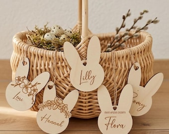 Gepersonaliseerd paasornament - Paasmandornament - Konijnornament - Paashaas met naam - Paascadeau-idee - Paasornament