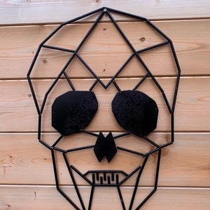 Metal skull wall decoration