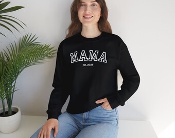 MAMA Est. Crewneck Sweatshirt White