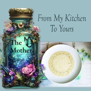 Apple Cider Vinegar Mother, Made By Hand Yearly with Fresh Organic Apples, ACV Live Culture Starter, Make Your Own Natural Cider Vinegar