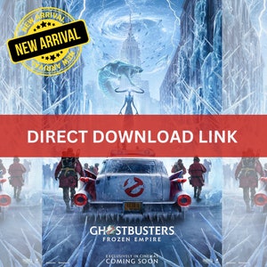 NEW Ghostbusters: Frozen Empire 2024 Movie (HQ) Digital Download Link, Action Adventure Fantasy Film, Movie Night, Instant Access