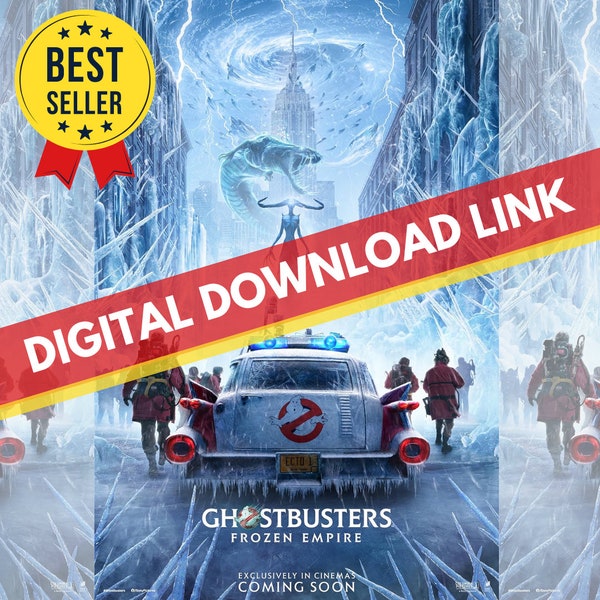 NEW Full HD Ghostbusters: Frozen Empire 2024 Movie (HD) Digital Download Link, Action Adventure Fantasy Film, Movie Night, Instant Access