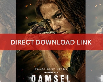 Damsel 2024 Movie (HD) Digital Download Link, Action Fantasy Adventure Film, Instant Access