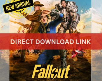 NEW Fallout 2024 Full Season (HD) Digital Download Link, Action Adventure Science Fiction TV Series, All Episodes, Instant Access