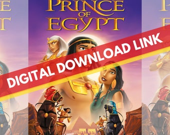 The Prince of Egypt 1988 Movie (HD) Digital Download Link, Animated Film, Family Movie Time, Instant Access