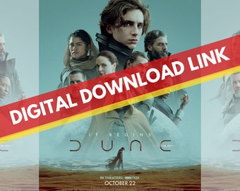Dune 2021 Movie (HD) Digital Download Link, Action Science Fiction Drama Film, Instant Access