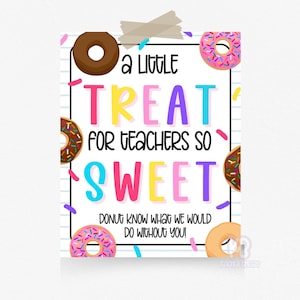 Eine kleine Leckerei für Lehrer so süß | Sunshine Snack-Wagen | Danke Lehrer Tischschild | PTA Event Dekor | Lehrer Lounge Snack-Korb