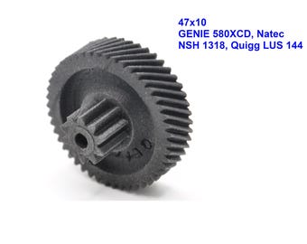 Gear 47x10  for paper shredder GENIE 580XCD, Natec NSH 1318, Quigg LUS 144, Bonsaii C209D