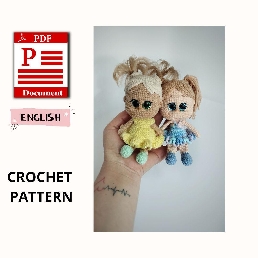 Amigurumi Crochet Doll Pattern, Small Doll (PDF Pattern) - Etsy