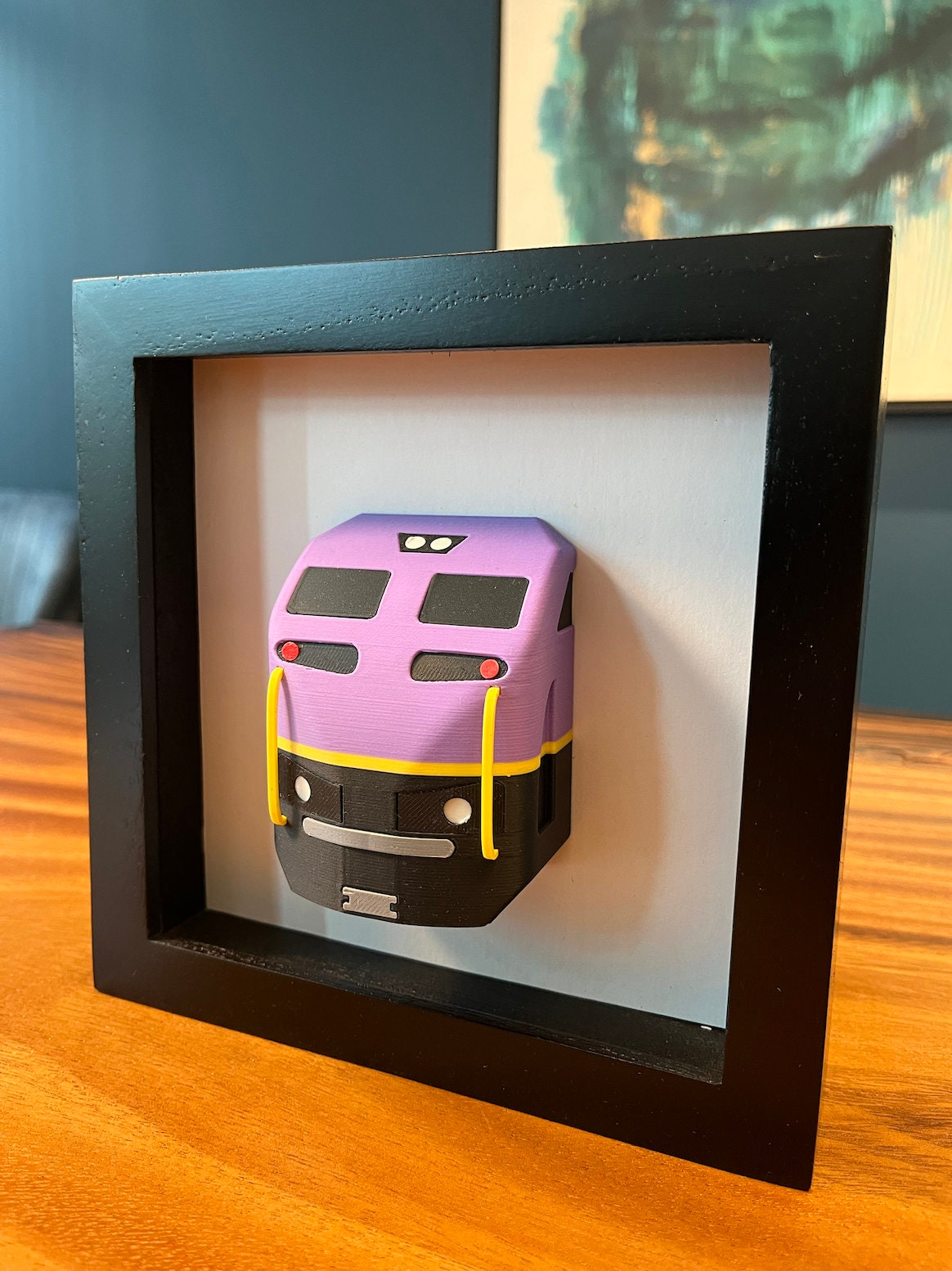 Boston Transit Wall Art Commuter Rail Inspired Train Art / Boston