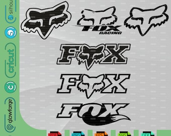 Fox Racing SVG, PNG Cut Files, Cricut, vector, instant download