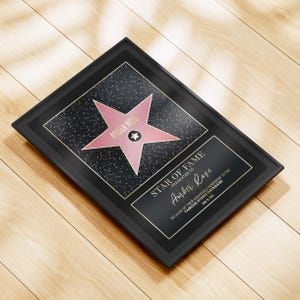 Custom Hollywood Star of Fame | Iconic & Classic | personalized decor, wall art, home decor, birthday gift, digital products, digital gifts image 6