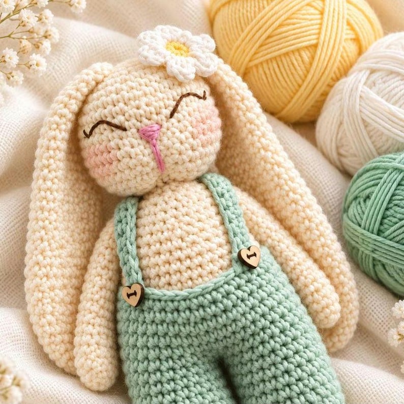Crochet Cuddle Bunny Pattern – Amigurumi Rabbit With Floppy Ears and ...