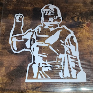 Helldiver Salute Car Decal