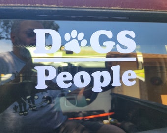 Dogs over People - Car Decal