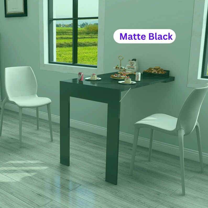 Anthracite Murphy Table Wall Mount,foldable Kitchen Table With Frame ...
