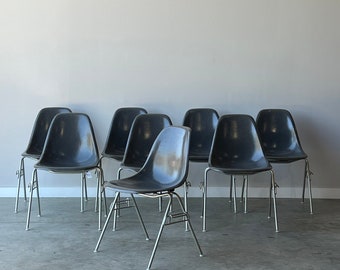 Mid Century Modern Eames DSS Chairs - Set of 8