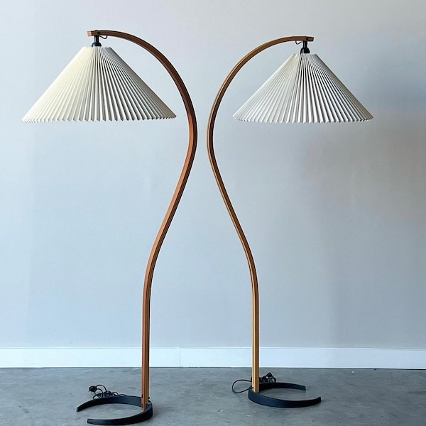 Mid-Century Mads Caprani Bentwood Floor Lamp