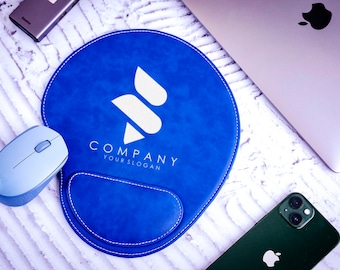 Alfombrilla de ratón con logo personalizado de la empresa, Alfombrilla de ratón con logo personalizado, Alfombrilla de ratón empresarial, Regalos de oficina, Regalo para ella, Regalo para un compañero de trabajo, Regalo empresarial