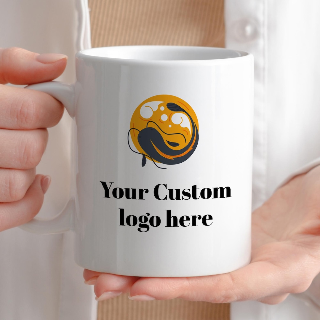 Personalized Logo Mug, Company Logo on Mug, Custom Logo Gift, Corporate ...