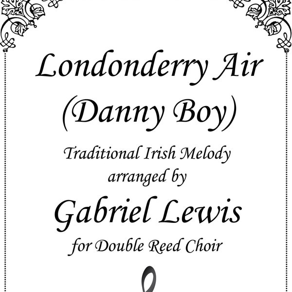 Londonderry Air (Danny Boy) Sheet Music for Double Reed Choir