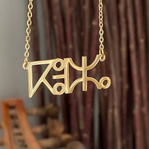 Collier prénom Amazigh personnalisé en tifinagh, berbère, kabyle, rif, chleuh, touareg