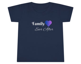 Camiseta para niños pequeños Familia para siempre