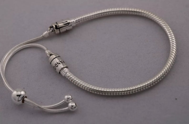 NEW Pandora Snake Chain Slider Bracelet Etsy