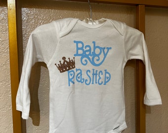 Customized baby onesie