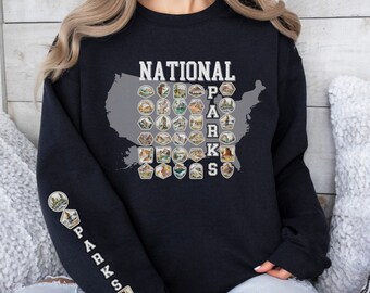 National Parks Sweatshirt, US National Park Gift, National Parks, Outdoor Adventure Shirt, Nature's Gift Sweater, Outdoor Enthusiasts Shirt