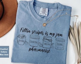 Pharmacist Comfort Colors Shirt, Pharmacy Student Graduation Gift, Pharmacy Squad T-shirt, Gift for Pharmacist, Pharmacology Graduate Tshirt