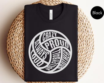 Volleyball Brother Shirt, Volleyball Game Day Vibes Tshirt, Volleyball Brother Gift, Volleyball Family Shirt, Shirt for Volleyball Brother
