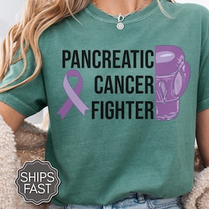 Pancreatic Cancer Survivor Tshirt, Pancreatic Cancer Support Shirt,  Cancer Awareness Tee, Purple Ribbon Cancer Fighter T Shirt