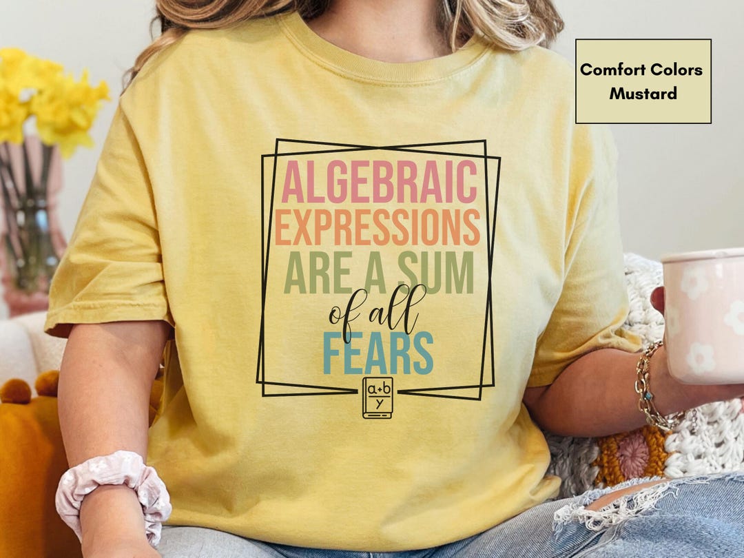 Funny Math Teacher Gift, Comfort Colors® Math Lover Shirt for Math ...