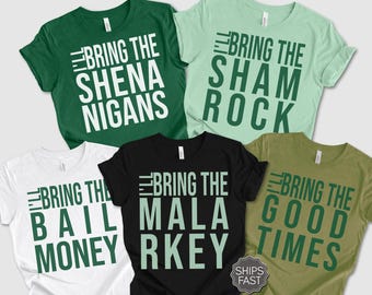 Matching St. Patrick's Day Shirt, Friends Group TShirt for Paddy’s Day, Patrick Day Party Tee, Custom Irish Drinking T-Shirt