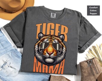 Tiger Mom Comfort Colors® Shirt, Mother’s Day Tshirt, Gift for New Mama, Mom Appreciation Shirt, Mom Life T-Shirt,Mom’s Birthday Gift Tee