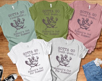 Matching Teacher Team Last Day of Elementary School Shirt, Funny Racoon Group Grade Level Hello Summer Break T-Shirt, End of School Year Tee