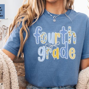 Fourth Grade Teacher Team Back to School Comfort Colors Shirt, First Day of School 4th Grade Teacher Crew T-shirt, New Elementary Teacher
