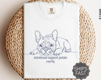 Custom French Bulldog TShirt, Personalized Frenchie Mama Long Sleeve Shirt, Customizable Frenchie Dog Mom Tee, Gift for Frenchie Dog Parents
