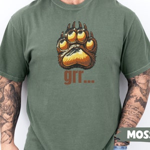 WOOF Tshirt for Gay Bear Brotherhood Shirt for Beefy Hairy Men Fun Gift for Chub Chaser Tee for Gay Cubs Panda Bear T-shirt