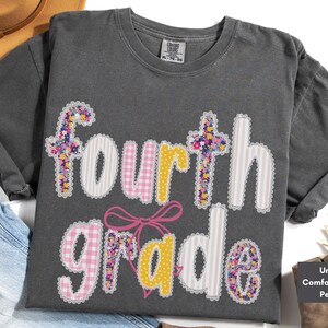 Fourth Grade Teacher Team Back to School Comfort Colors Shirt, First Day of School 4th Grade Teacher Crew T-shirt, New Elementary Teacher