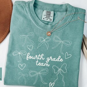 Fourth Grade Teacher Team Back to School Comfort Colors Shirt, First Day of School 4th Grade Teacher Crew T-shirt, New Elementary Teacher