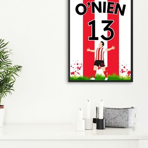 Sunderland AFC Players Wall Art l Sunderland AFC l Sunderland Prints l Digital Prints l Sunderland Wall Art l Luke O&#39;Nien l Football Players