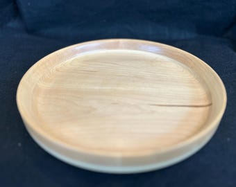 Serving Platter - Hand Turned Maple - 10" Dia. - Wedding/Shower Gift, Anniversary Gift, Housewarming / Hostess Gift, Birthday/Holiday Gift
