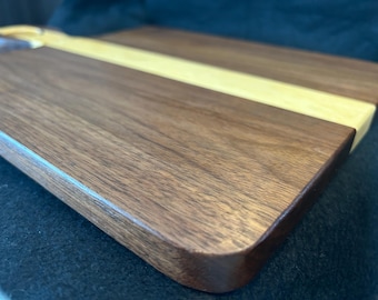 Handcrafted Wood Charcuterie Board – Walnut & Maple