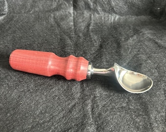 Hand Turned Ice Cream Scoop - Purpleheart Wood - Gift for Foodie, Birthday gift, Housewarming/Host Gift, Holiday Gift