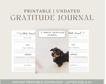 Journal de gratitude